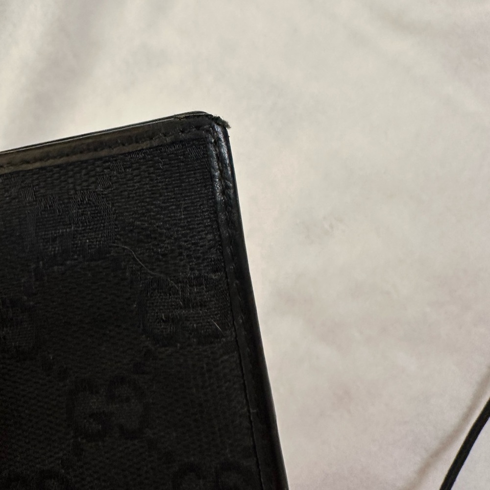 MEN'S GUCCI GG MONOGRAM LOGO CANVAS LEATHER BIFOLD WALLET CLASSIC RACING STRIPE - Picture 8 of 14